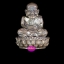 หลวงปู่ทวดลอยองค์ฐานบัวเล็ก(หล่อโบราณ)เนื้อชนวนโบราณใต้ฐานบรรจุตะกรุดทิพยมนต์ รุ่นมหาทิพยมนต์ พ่อท่านฉิ้น วัดเมืองยะลา จ.ยะลา