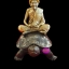 พญาเต่าเรือนรุ่นอายุยืนเฮงรับทรัพย์ ขนาดบูชาองค์ทอง 5 นิ้ว หลวงปู่แสน วัดบ้านหนองจิก จ.ศรีสะเกษ