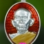 เหรียญเมตตาบารมีมหาเศรษฐี ๗ รอบ เนื้อเงินลงยาสีแดง หลวงพ่อโปร่ง วัดถ้ำพรุตะเคียน จ.ชุมพร
