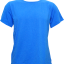 T-Shirt Cotton Spandex แขนสั้น สีน้ำเงิน