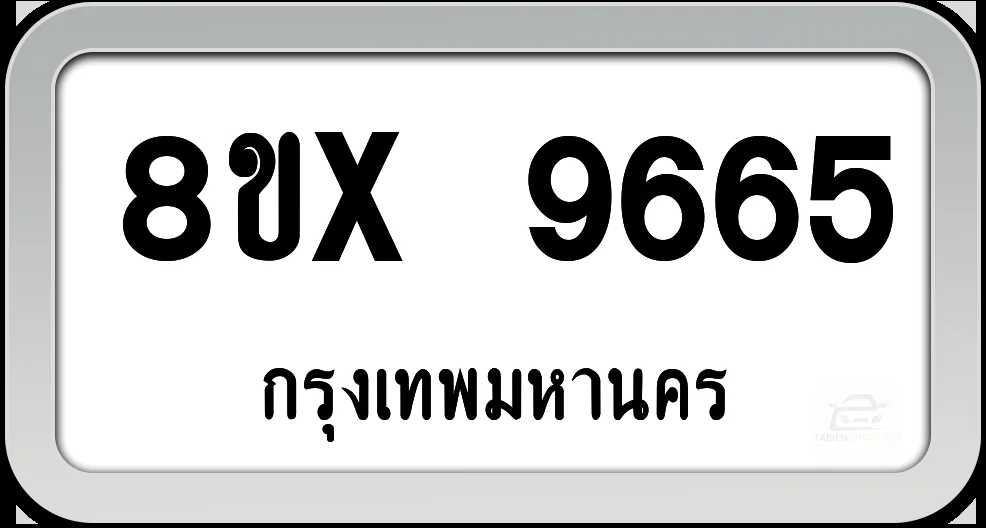 8ขx 9665 ทะเบียนรถ กทม.