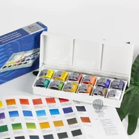 ( 1 กล่อง) ชุดสีน้ำก้อนคอทแมน 12 สี Winsor & Newton Cotman รุ่น 0390640 กล่องพลาสติก ( 1 กล่อง) ชุดสีน้ำก้อนคอทแมน 12 สี Winsor & Newton Cotman รุ่น 0390640 กล่องพลาสติก