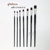 พู่กันแบน Seikai พู่กันสีน้ำมัน สีอะคริลิค ด้ามสีดำ พู่กันแบน Seikai พู่กันสีน้ำมัน สีอะคริลิค ด้ามสีดำ