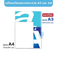 [A3] กระดาษถ่ายเอกสาร Double A ขนาด A3 หนา 80 แกรม 500แผ่น/รีม (1รีม)