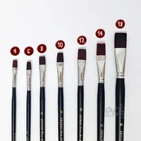พู่กันแบน Seikai พู่กันสีน้ำมัน สีอะคริลิค ด้ามสีดำ พู่กันแบน Seikai พู่กันสีน้ำมัน สีอะคริลิค ด้ามสีดำ