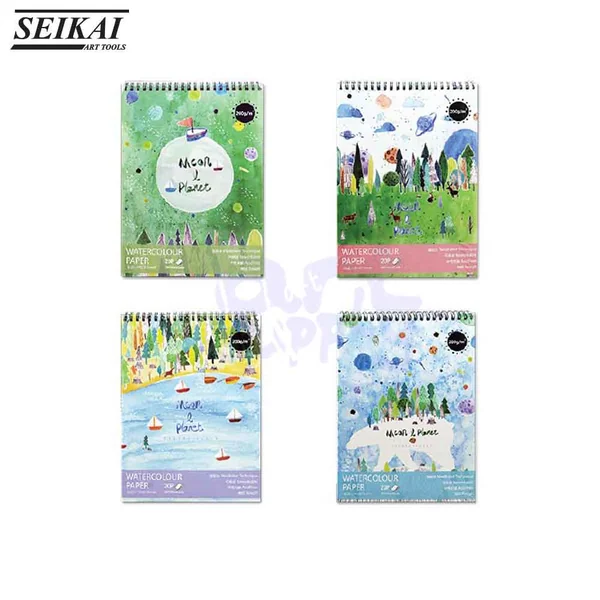 สมุดสีน้ำริมลวด Seikai ขนาด 19x26cm. รุ่น SEYF17-127 หนา 200 แกรม 20 แผ่น image 2 สมุดสีน้ำริมลวด Seikai ขนาด 19x26cm. รุ่น SEYF17-127 หนา 200 แกรม 20 แผ่น image 2