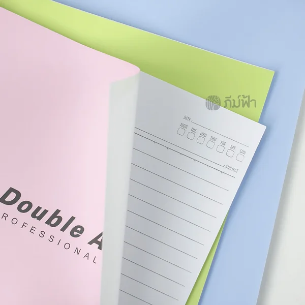 (1เล่ม) สมุดบันทึก สมุดโน๊ต Double A Professional ขนาด B5 จำนวน 26 แผ่น image 3 (1เล่ม) สมุดบันทึก สมุดโน๊ต Double A Professional ขนาด B5 จำนวน 26 แผ่น image 3