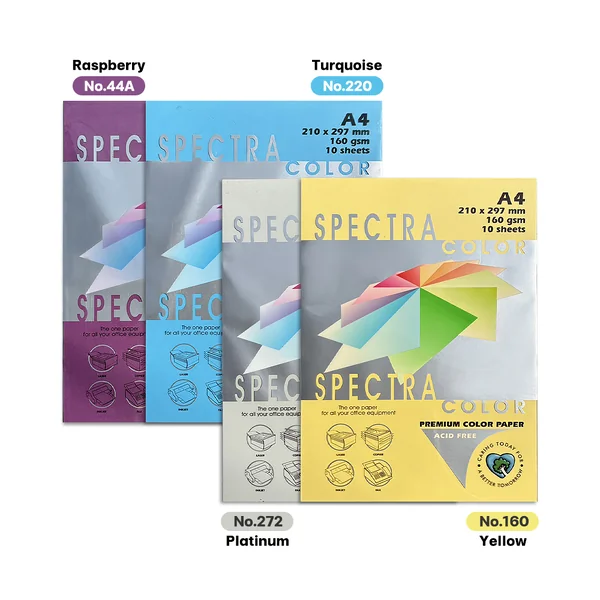 กระดาษสี กระดาษการ์ดสี Spectra ขนาด A4 160แกรม 10แผ่น image 3