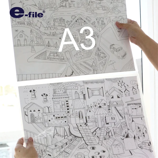 e-file แฟ้ม แฟ้มสะสมผลงาน ซองใส ขนาด A3 รุ่น 750A (1เล่ม) image 2 e-file แฟ้ม แฟ้มสะสมผลงาน ซองใส ขนาด A3 รุ่น 750A (1เล่ม) image 2