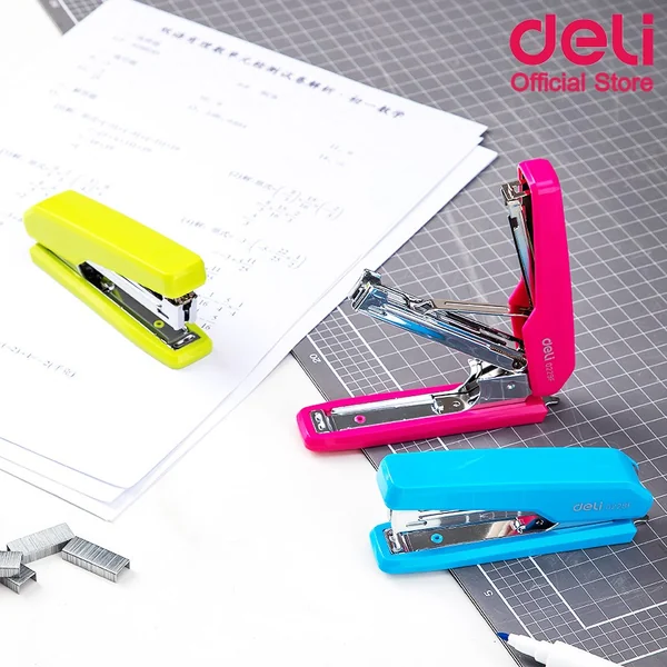 เครื่องเย็บกระดาษ 15 แผ่น เบอร์ 10 Deli รุ่น 0229F (คละสี 1 ชิ้น) ที่เย็บกระดาษ เครื่องเย็บกระดาษ แม็คเย็บ แม็กเย็บ image 2 เครื่องเย็บกระดาษ 15 แผ่น เบอร์ 10 Deli รุ่น 0229F (คละสี 1 ชิ้น) ที่เย็บกระดาษ เครื่องเย็บกระดาษ แม็คเย็บ แม็กเย็บ image 2