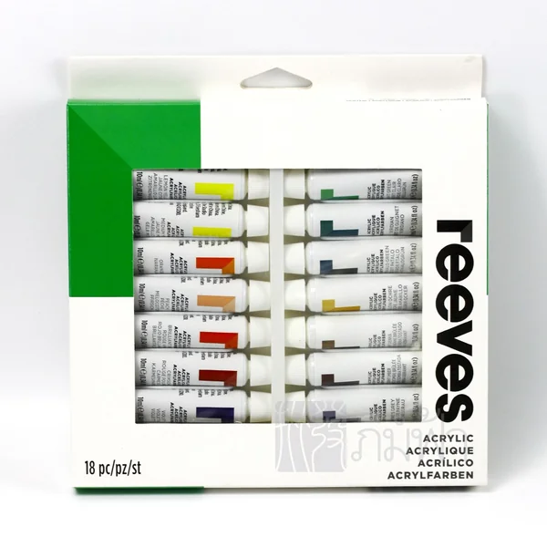 ชุดสีอะคริลิค รีฟ (Reeves) 18 สี (10 มล.) Box Set image 2