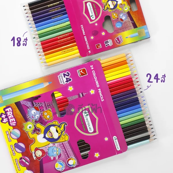 สีไม้ Master Art ด้ามเหลี่ยม รุ่น Super Bright image 2 สีไม้ Master Art ด้ามเหลี่ยม รุ่น Super Bright image 2
