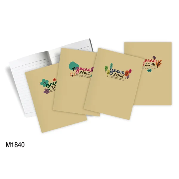 สมุดเนื้อนวลมีเส้นเย็บด้าย สมุดโน๊ต 40 แผ่น Mayflower รุ่น Green Zone (M11400 M1840)