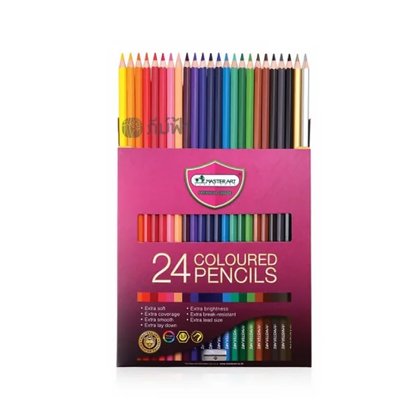 สีไม้ Master Art (มาสเตอร์อาร์ต) รุ่น Premium Grade 12สี 24สี หัวเดียว / สองหัว image 5 สีไม้ Master Art (มาสเตอร์อาร์ต) รุ่น Premium Grade 12สี 24สี หัวเดียว / สองหัว image 5
