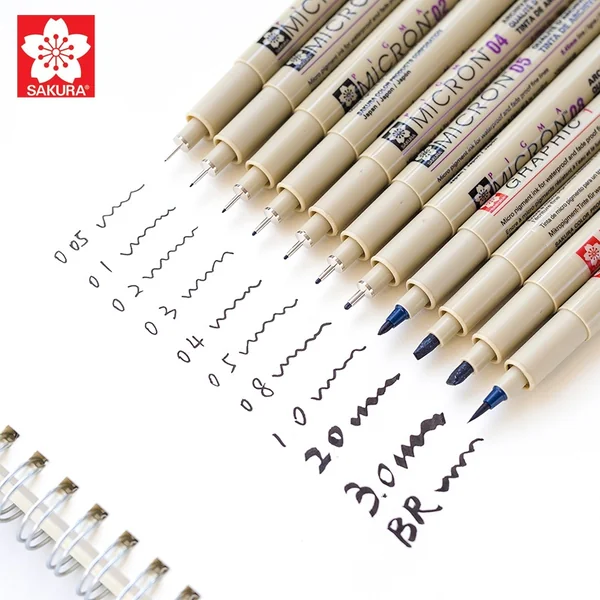 (1 ด้าม ) ปากกา Pigma Graphic และ Micron XSDK สีดำ / Sakura image 2