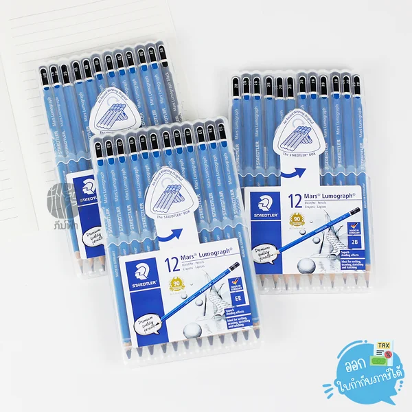 ดินสอ Staedtler Mars Lumograph Box set 12 แท่ง ดินสอ Staedtler Mars Lumograph Box set 12 แท่ง