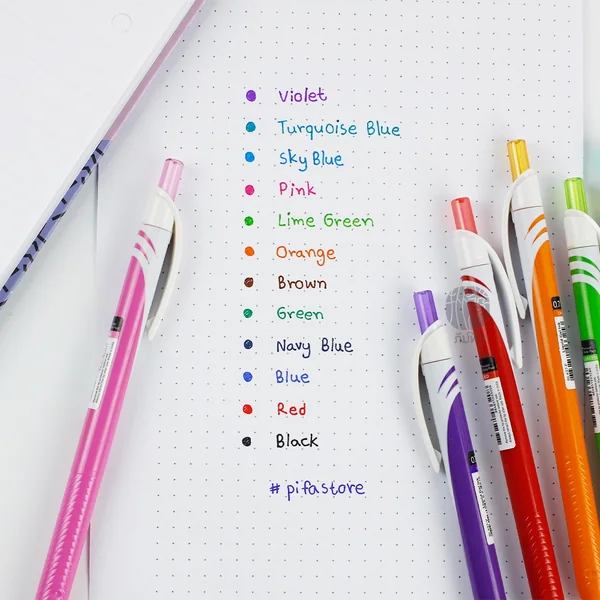 (1 ด้าม) Pentel ปากกาเจล ปากกาสี 0.7มม. รุ่น BL437 image 2