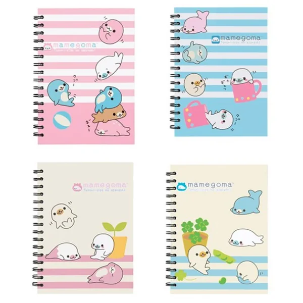 สมุดสันห่วง สมุดโน๊ต Elephant ขนาด A5 100แผ่น ปกแข็ง ลาย Mamegoma รุ่น WSX-102 image 4 สมุดสันห่วง สมุดโน๊ต Elephant ขนาด A5 100แผ่น ปกแข็ง ลาย Mamegoma รุ่น WSX-102 image 4