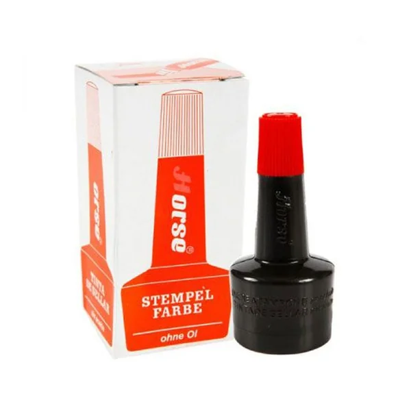 หมึกเติมแท่นประทับ 28cc ตราม้า สีแดง/ สีน้ำเงิน/ สีดำ image 3
