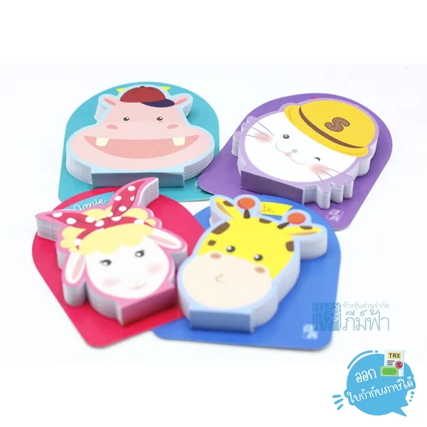 กระดาษโน้ต Double A รุ่น Die Cut Cutie Gang ขนาด 75x80มม. กระดาษโน้ต Double A รุ่น Die Cut Cutie Gang ขนาด 75x80มม.