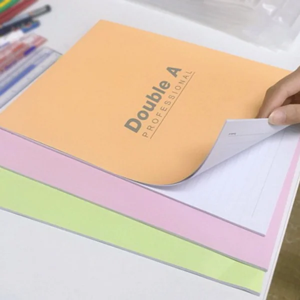 สมุดรายงาน Double A Professional ขนาด A4 70แกรม 30,50แผ่น แบบมีเส้น image 2 สมุดรายงาน Double A Professional ขนาด A4 70แกรม 30,50แผ่น แบบมีเส้น image 2