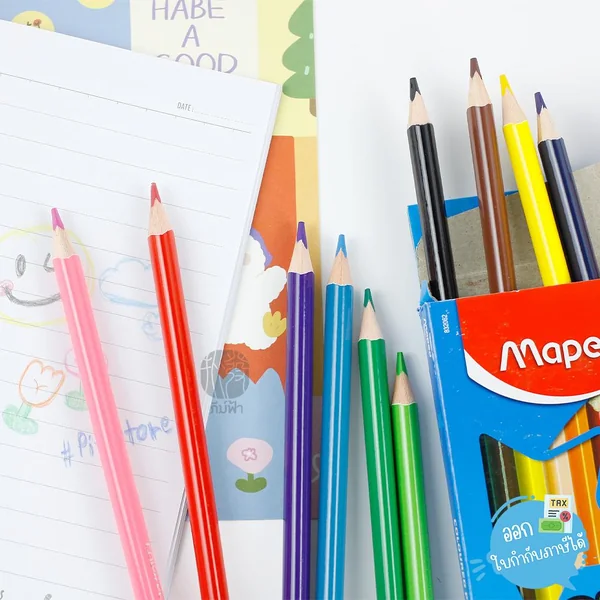 สีไม้ 12 สี COLOR'PEPS ด้ามเหลี่ยม Maped รุ่น CO/832062 สีไม้ 12 สี COLOR'PEPS ด้ามเหลี่ยม Maped รุ่น CO/832062
