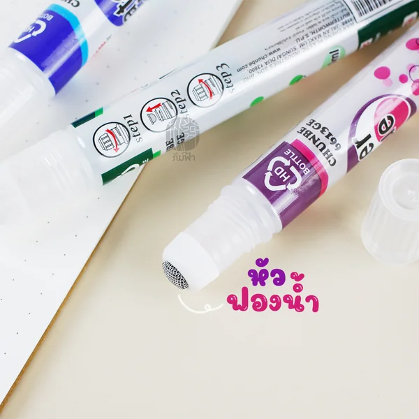 กาว กาวน้ำใส Chunbe ขนาด 40 ml. หัวฟองน้ำ และ 160ml. พร้อมไม้พาย image 2