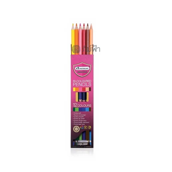 สีไม้ Master Art (มาสเตอร์อาร์ต) รุ่น Premium Grade 12สี 24สี หัวเดียว / สองหัว image 2 สีไม้ Master Art (มาสเตอร์อาร์ต) รุ่น Premium Grade 12สี 24สี หัวเดียว / สองหัว image 2