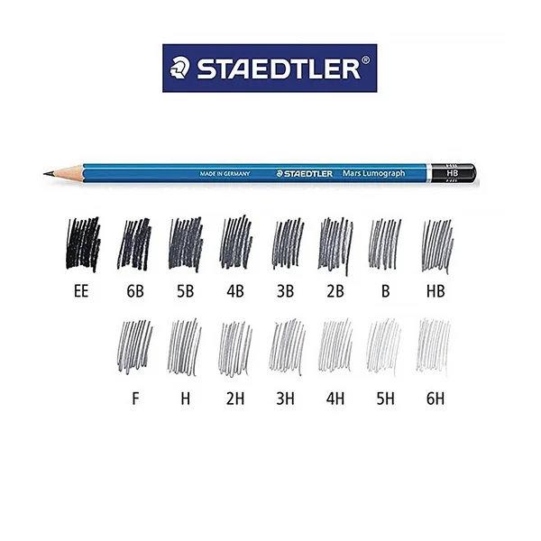 (1 แท่ง)ดินสอเขียนแบบด้ามสีฟ้า STAEDTLER รุ่น 100 ความเข้ม 2H / 2B / EE image 2 (1 แท่ง)ดินสอเขียนแบบด้ามสีฟ้า STAEDTLER รุ่น 100 ความเข้ม 2H / 2B / EE image 2