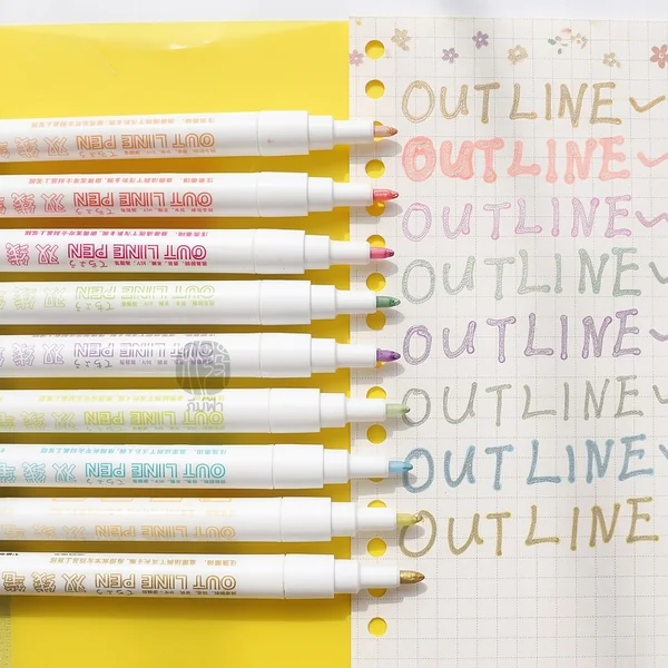 (1ด้าม) M&G ปากกา ปากกามาร์คเกอร์ Out line pen ลายเส้น 2 มิติ หัวกลม image 2 (1ด้าม) M&G ปากกา ปากกามาร์คเกอร์ Out line pen ลายเส้น 2 มิติ หัวกลม image 2