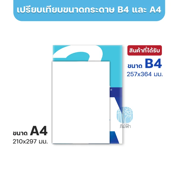 [B4] กระดาษถ่ายเอกสาร Double A ขนาด B4 หนา 80 แกรม 500แผ่น/รีม (1รีม) image 4