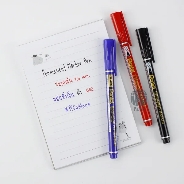 (1 ด้าม) ปากกาเขียนซีดี ปากกามาร์คเกอร์ Permanent Marker Pentel รุ่น NF450 image 2 (1 ด้าม) ปากกาเขียนซีดี ปากกามาร์คเกอร์ Permanent Marker Pentel รุ่น NF450 image 2