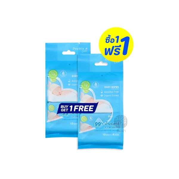 Double A Care ผ้าเช็ดทำความสะอาดผิว สำหรับเด็ก Baby Wipes Pure Water image 2 Double A Care ผ้าเช็ดทำความสะอาดผิว สำหรับเด็ก Baby Wipes Pure Water image 2
