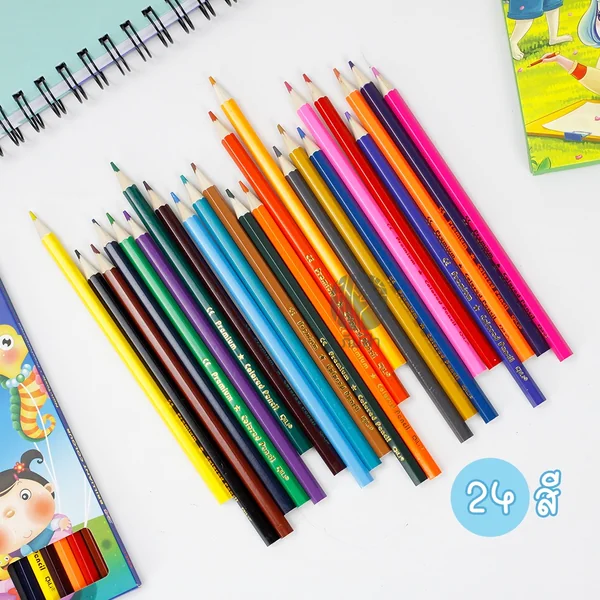 สีไม้ 24 สี MT รุ่น QL-C4024 และ QL-C4025 image 2 สีไม้ 24 สี MT รุ่น QL-C4024 และ QL-C4025 image 2