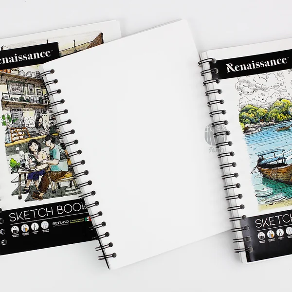 (1 เล่ม) Renaissance สมุดสเก็ตซ์ สมุดวาดรูป สันห่วง ขนาด B5 50 แผ่น คละลายปก รุ่น R901 image 2 (1 เล่ม) Renaissance สมุดสเก็ตซ์ สมุดวาดรูป สันห่วง ขนาด B5 50 แผ่น คละลายปก รุ่น R901 image 2