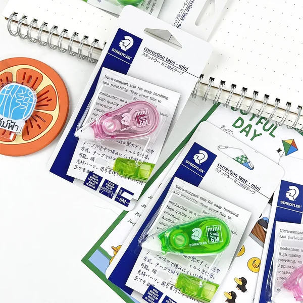 Staedtler เทปลบ เทปลบคำผิด mini ขนาด 5มม. x 6ม. รุ่น 6201 image 2 Staedtler เทปลบ เทปลบคำผิด mini ขนาด 5มม. x 6ม. รุ่น 6201 image 2