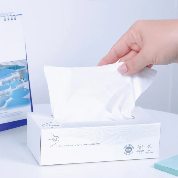 (ยกแพ็ค) 3 กล่อง Double A Care เพียว & พรีเมียมทิชชู่ หนา 3 ชั้น แบบกล่อง 90 แผ่น/กล่อง image 2 (ยกแพ็ค) 3 กล่อง Double A Care เพียว & พรีเมียมทิชชู่ หนา 3 ชั้น แบบกล่อง 90 แผ่น/กล่อง image 2