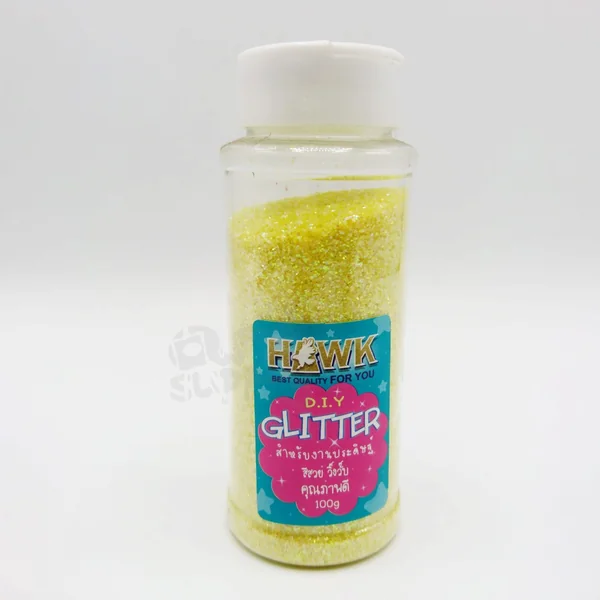 HAWK ผงกากเพชร Glitter ขนาด 100 กรัม/ขวด แบบสะท้อนแสง image 6 HAWK ผงกากเพชร Glitter ขนาด 100 กรัม/ขวด แบบสะท้อนแสง image 6