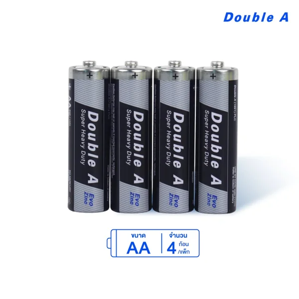 ถ่านคาร์บอนซิงค์ Double A ขนาด AA / AAA กำลังไฟ 1.5V image 6 ถ่านคาร์บอนซิงค์ Double A ขนาด AA / AAA กำลังไฟ 1.5V image 6