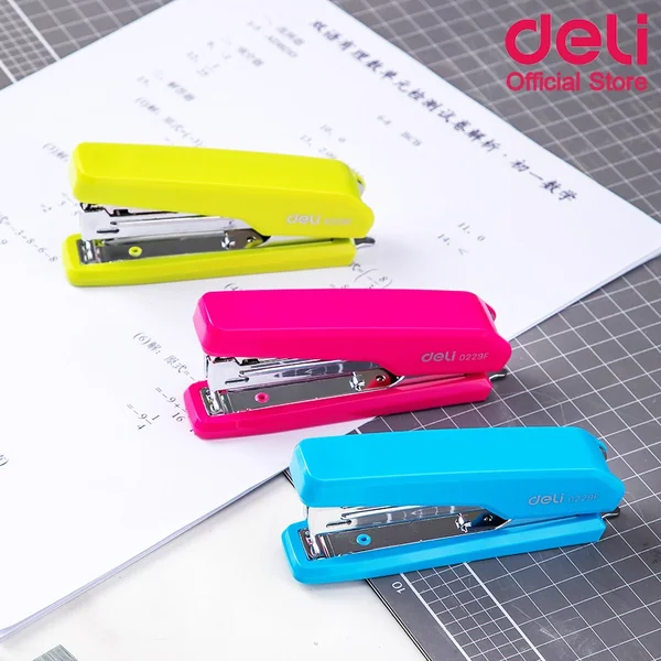 เครื่องเย็บกระดาษ 15 แผ่น เบอร์ 10 Deli รุ่น 0229F (คละสี 1 ชิ้น) ที่เย็บกระดาษ เครื่องเย็บกระดาษ แม็คเย็บ แม็กเย็บ image 3 เครื่องเย็บกระดาษ 15 แผ่น เบอร์ 10 Deli รุ่น 0229F (คละสี 1 ชิ้น) ที่เย็บกระดาษ เครื่องเย็บกระดาษ แม็คเย็บ แม็กเย็บ image 3