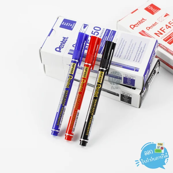 (1 ด้าม) ปากกาเขียนซีดี ปากกามาร์คเกอร์ Permanent Marker Pentel รุ่น NF450 (1 ด้าม) ปากกาเขียนซีดี ปากกามาร์คเกอร์ Permanent Marker Pentel รุ่น NF450
