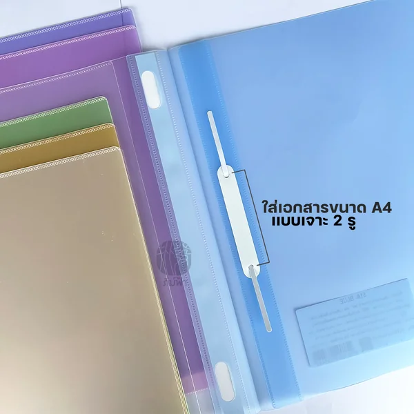 แฟ้มเจาะพลาสติก 2 รู e-file ขนาด A4 สอดปกได้ รุ่น 51A image 3 แฟ้มเจาะพลาสติก 2 รู e-file ขนาด A4 สอดปกได้ รุ่น 51A image 3