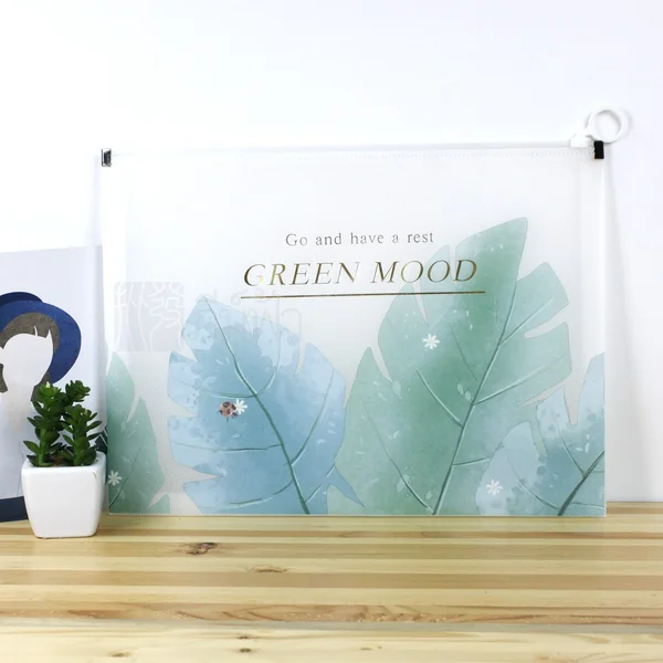 ซองซิปขยายข้าง A4 รุ่น MFB-1003 GREEN MOOD image 5