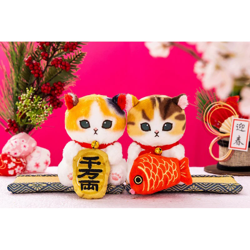 [พร้อมส่ง] แมวโมฟุซาน mofusand モフサンド แมวอุ้มปลา นำพาความโชคดี มีกินมีใช้ มั่งคั่ง มั่นคง อุดมสมบูรณ์ ค้าขายดี มีกำไรงาม